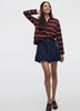 Denim Bubble Miniskirt