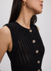 Sleeveless Crew-Neck Sweater Vest