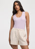 Scoop-Neck Ribbed Tank