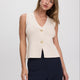 Sleeveless V-Neck Sweater Vest