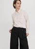 Long-Sleeve Loose Satin Blouse