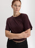 Short-Sleeve Crew-Neck Tee with Shirred Sides