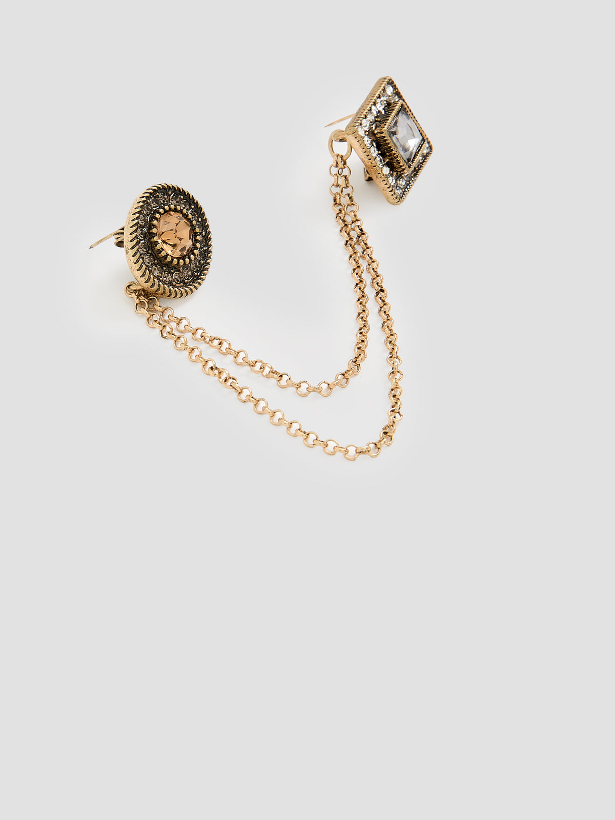 Double Brooch with Chains