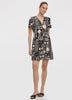 Short-Sleeve V-Neck Dress