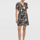 Short-Sleeve V-Neck Dress