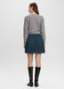 Pleated Chiffon Mini-Skirt