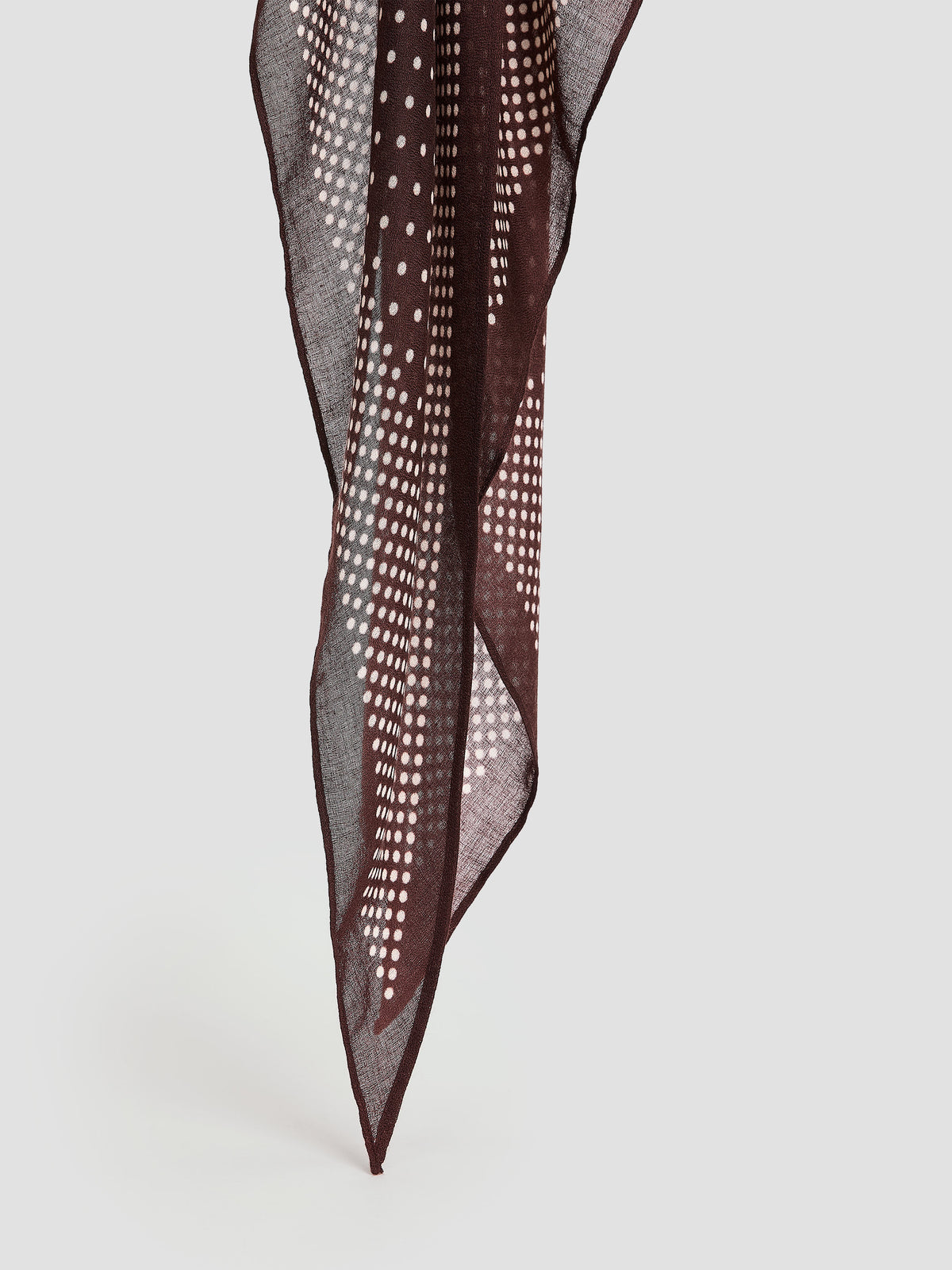 Diamond-Shaped Scarf with Dots