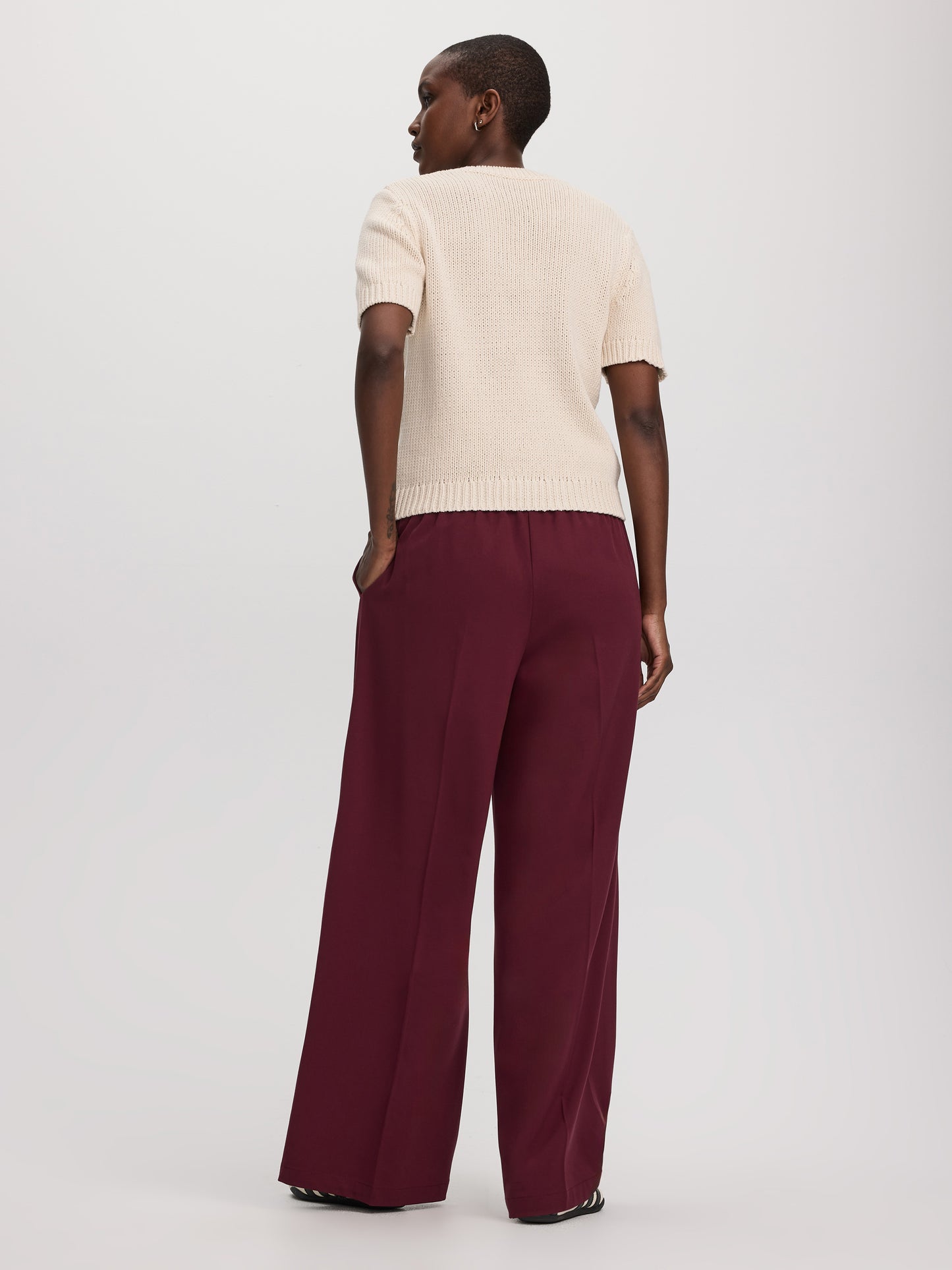 Short-Sleeve Crew-Neck Pullover