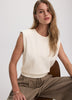 Sleeveless Crew-Neck Sweater Vest