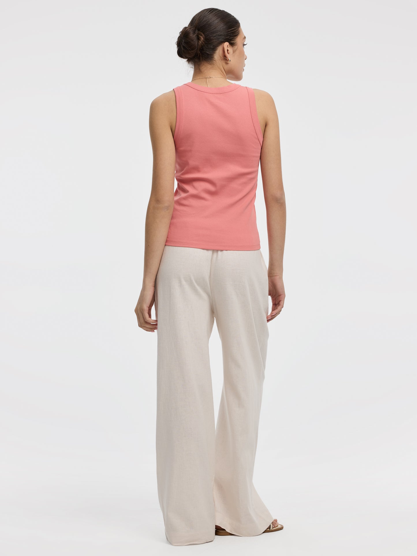 Camisole côtelée à col rond - R Essentials