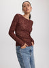 Long-Sleeve Lace Top