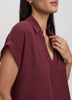 Extended-Sleeve V-Neck Flowy Blouse - R Essentials