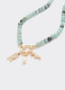Beaded Necklace with Fish and Freshwater Pearl