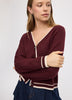 Long-Sleeve V-Neck Buttoned-Down Cardigan