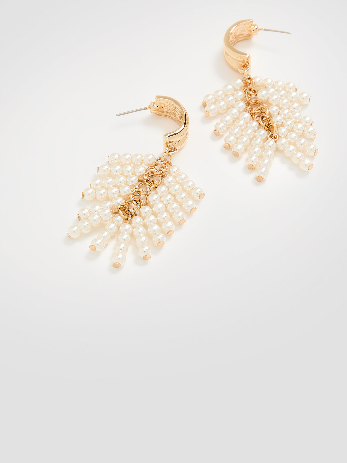 Earrings with Pearl Fringe