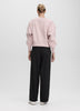 Long-Sleeve V-Neck French Terry Sweatshirt - Hyba