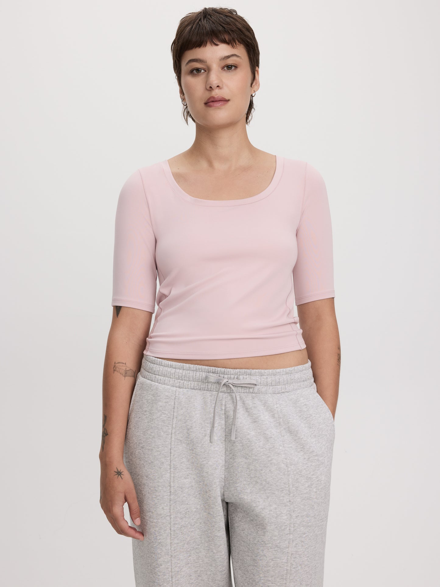 Fitted Scoop-Neck Tee - PULSE (R) Hyba