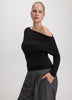 Long-Sleeve Off-the-Shoulder Top