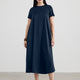 Short-Sleeve Swing Maxi Dress