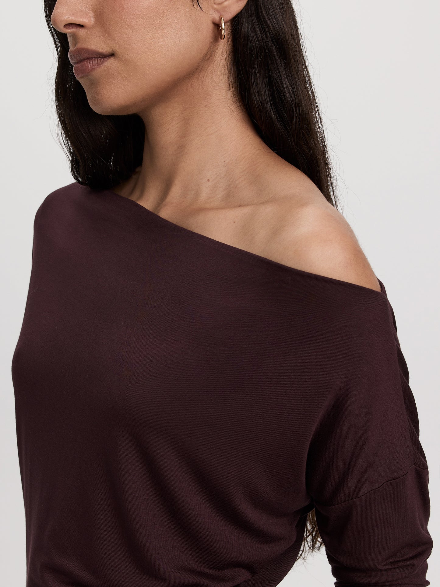 Long-Sleeve Off-the-Shoulder Top