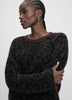Long-Sleeve Crew-Neck Mini Dress