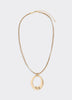 Stone Pendant on Short Cord Necklace
