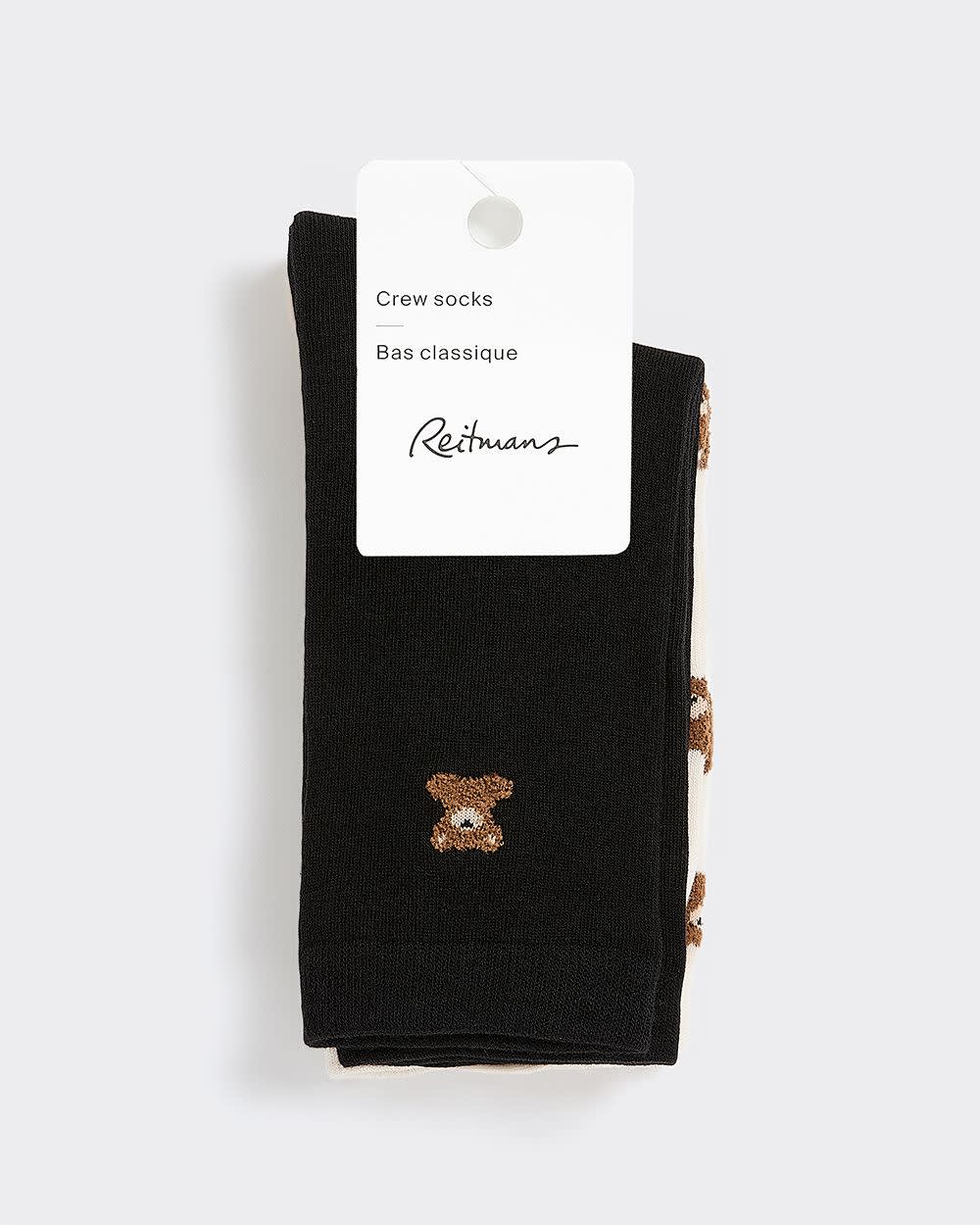 Socks with Teddy Bears - 2 Pairs