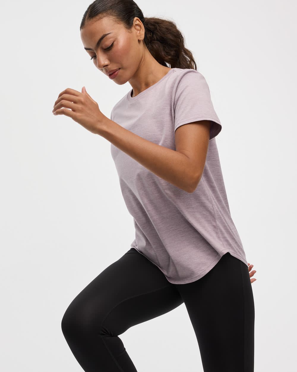 T-shirt à col rond et manches courtes - DRY-LUX (MD) Hyba Essentiels