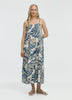 Sleeveless Square-Neck Maxi Dress