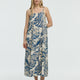 Sleeveless Square-Neck Maxi Dress