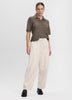 High-Rise Barrel Corduroy Pants