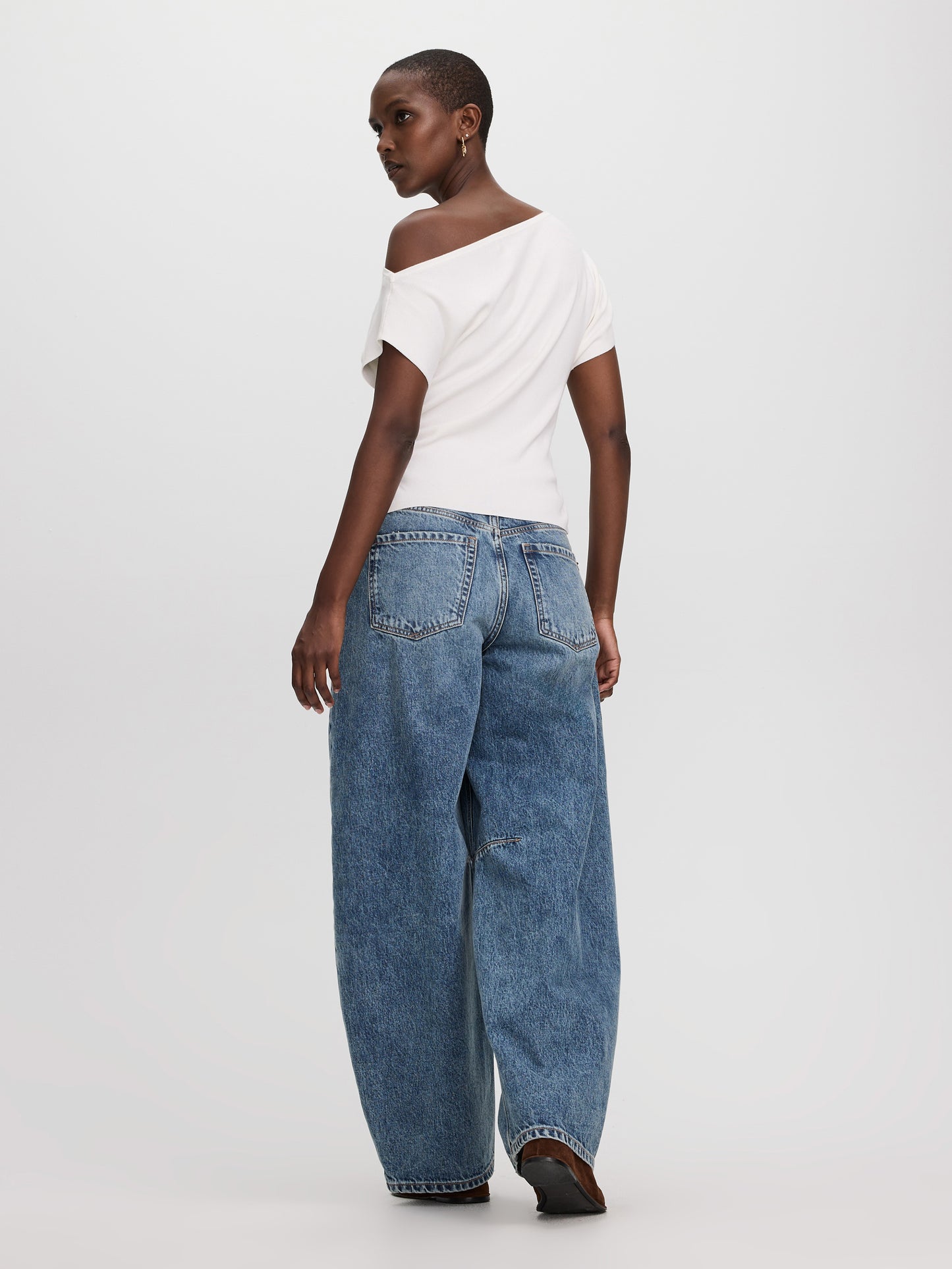 Short-Sleeve Off-the-Shoulder Top