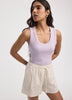 Scoop-Neck Ribbed Tank