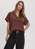 Short-Sleeve Shirt with Notch Collar