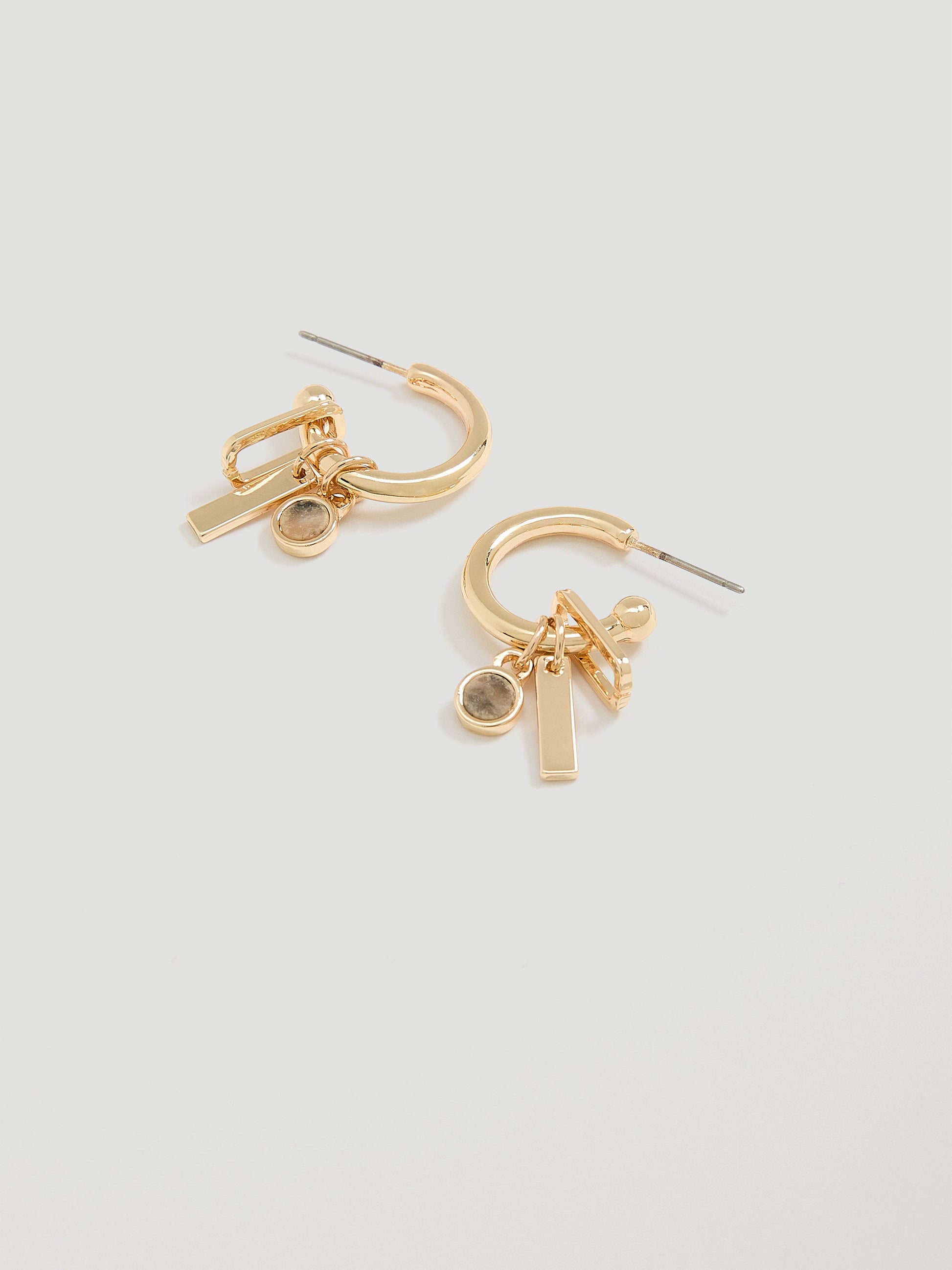 Hoop Earrings with Charms