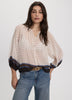 Long-Sleeve Loose Chiffon Blouse