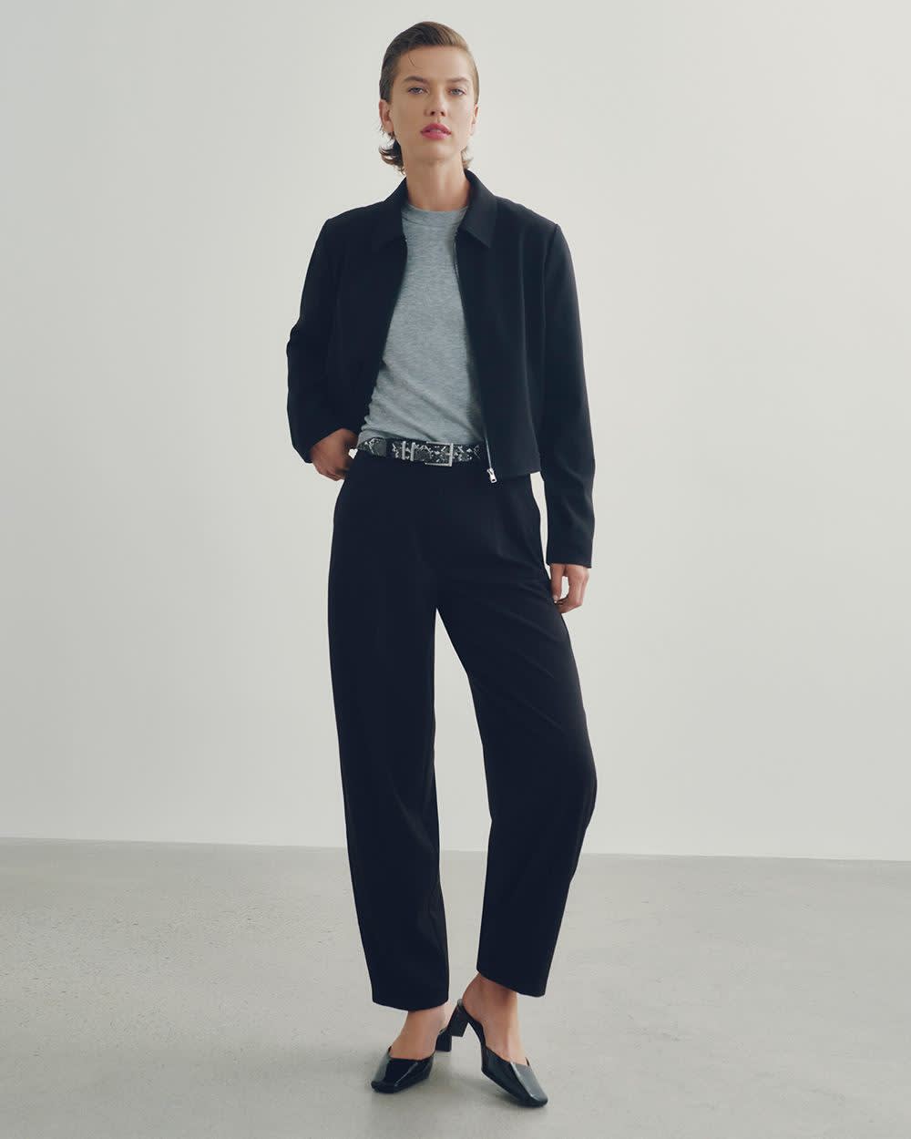 Mid-Rise Barrel Pants - The Timeless