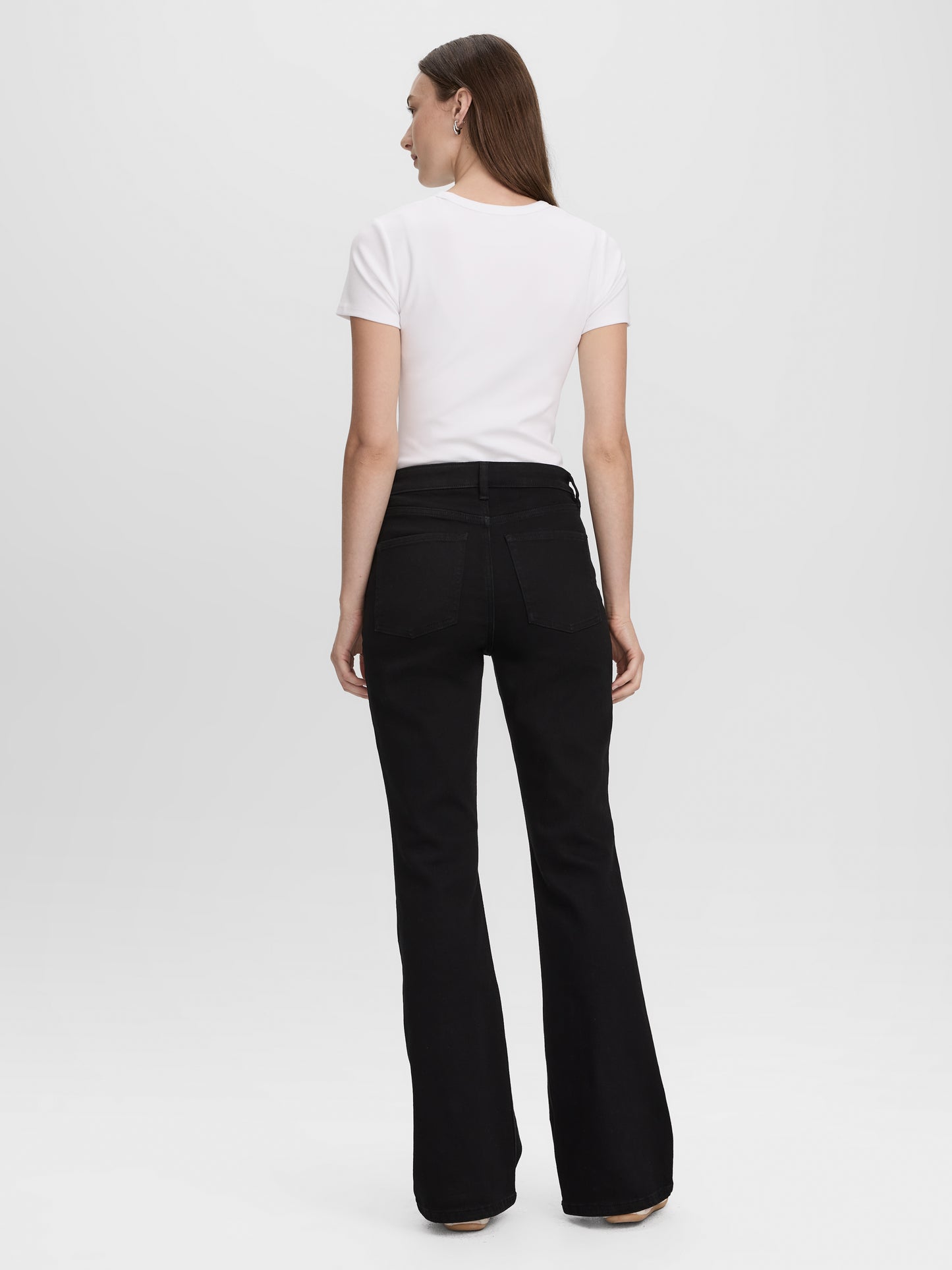 Flare-Leg High-Rise Jean
