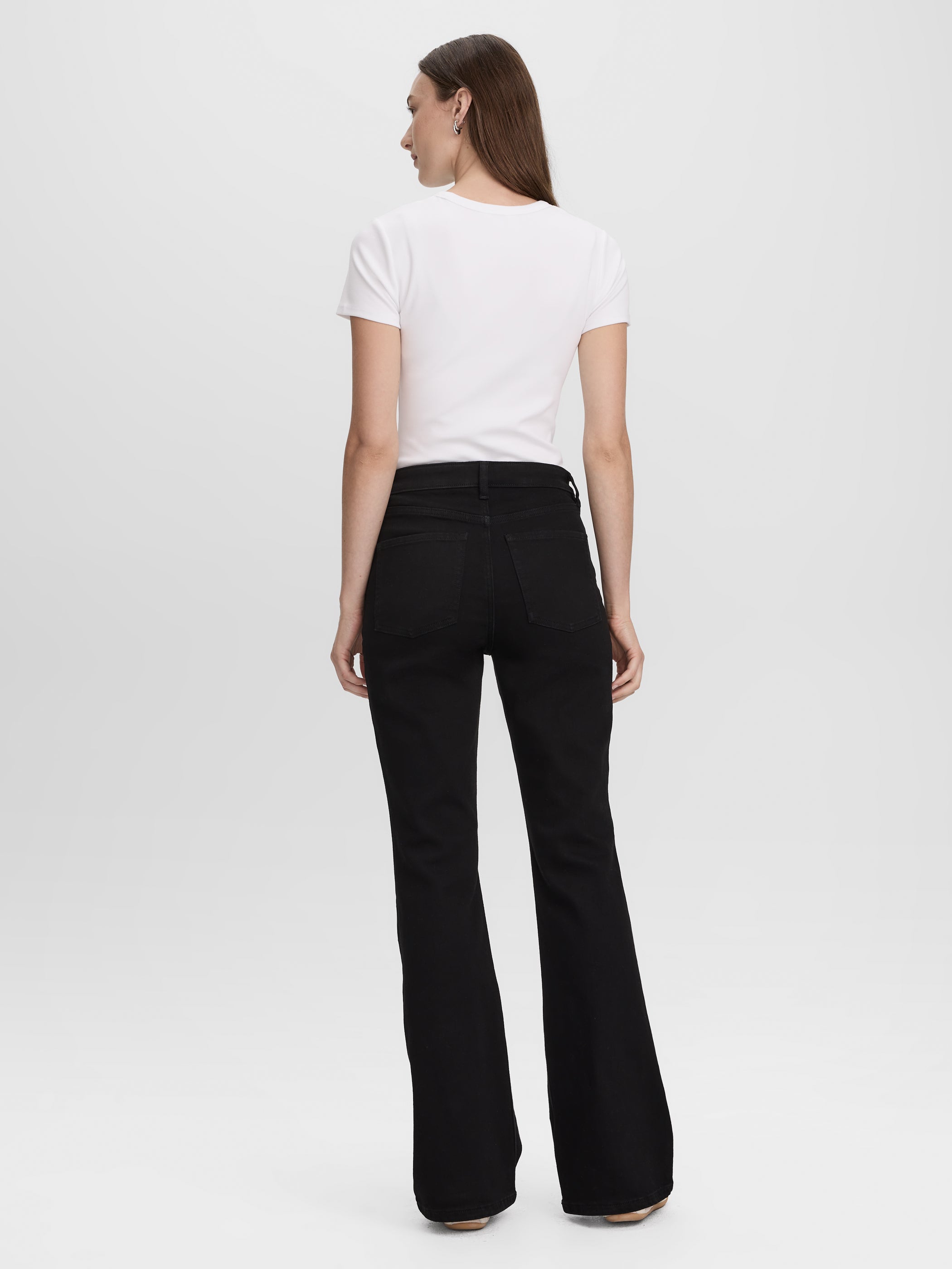 Flare-Leg High-Rise Jean