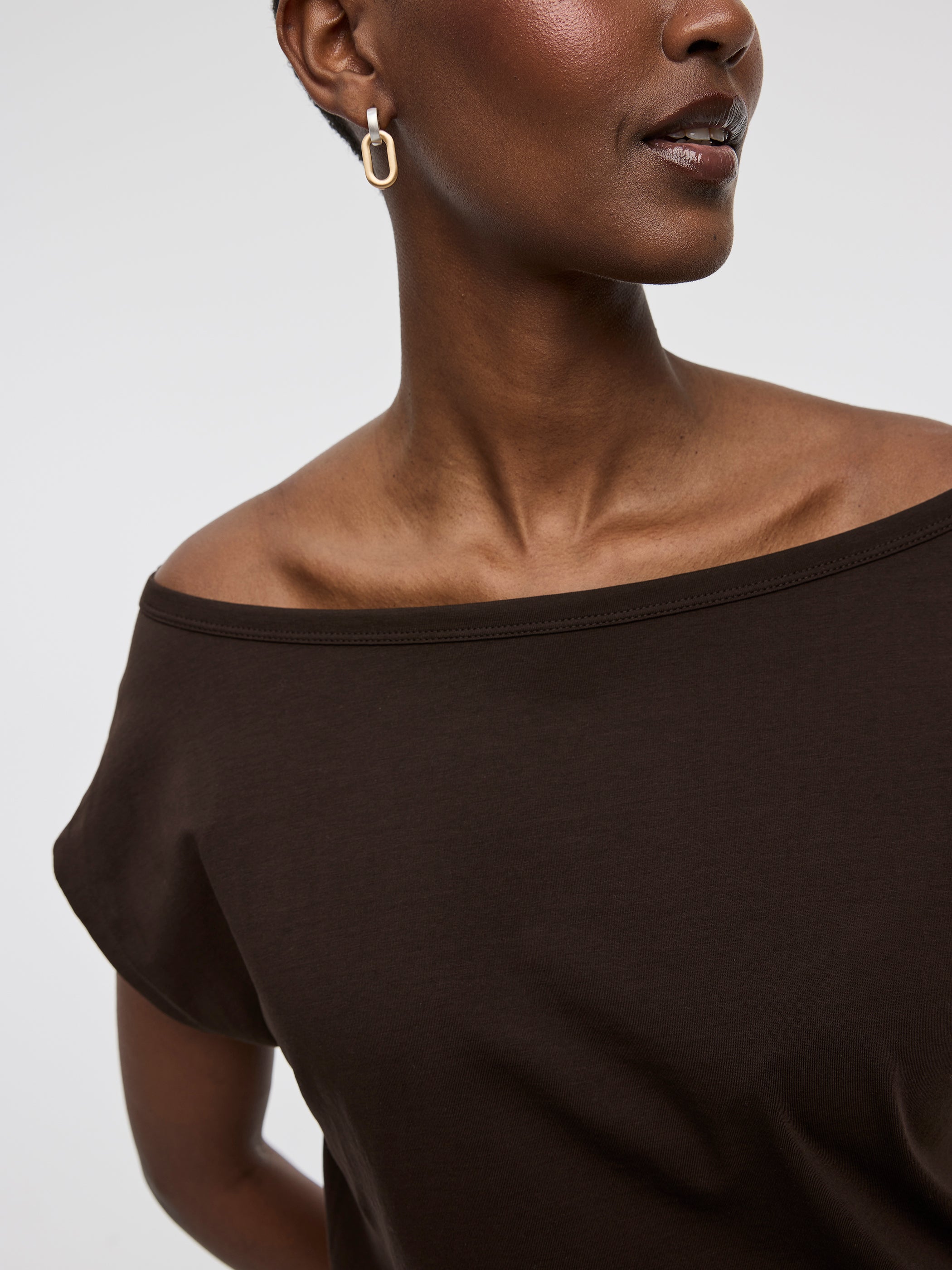 Short-Sleeve Off-the-Shoulder Top