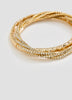 Beaded Bracelets with Rhinestones - Set of 2