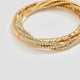 Beaded Bracelets with Rhinestones - Set of 2