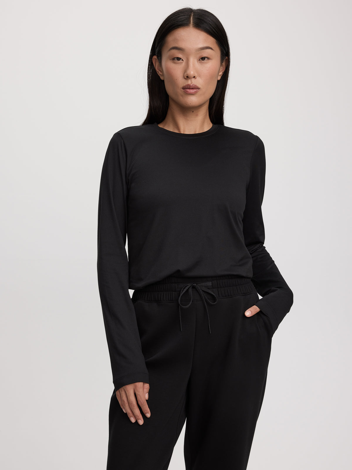 Long-Sleeve Crew-Neck Top - DRY-LUX (R) Hyba Essentials