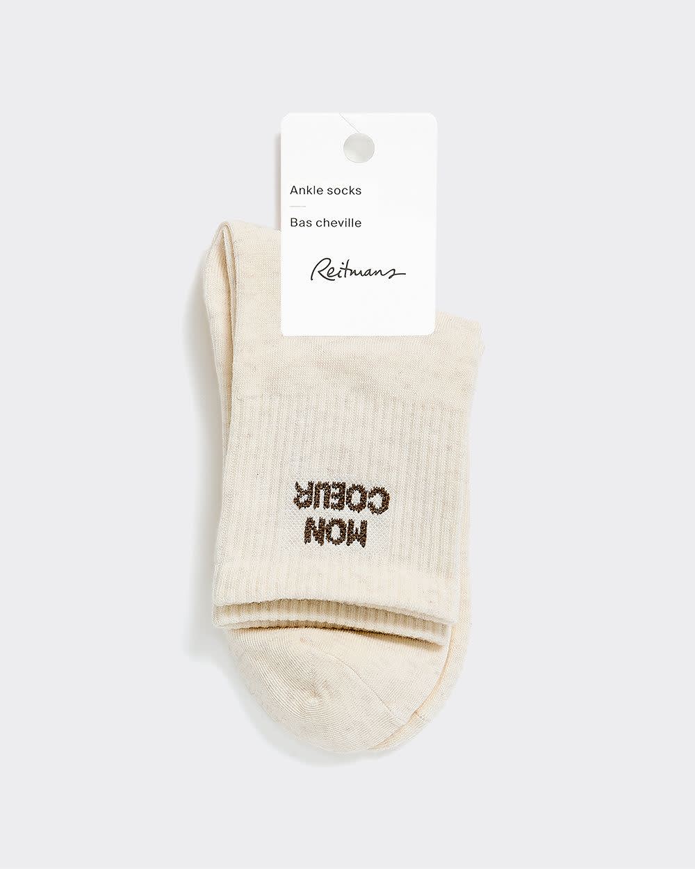 Bas chevilles côtelés