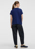 Short-Dolman-Sleeve Boat-Neck T-Shirt