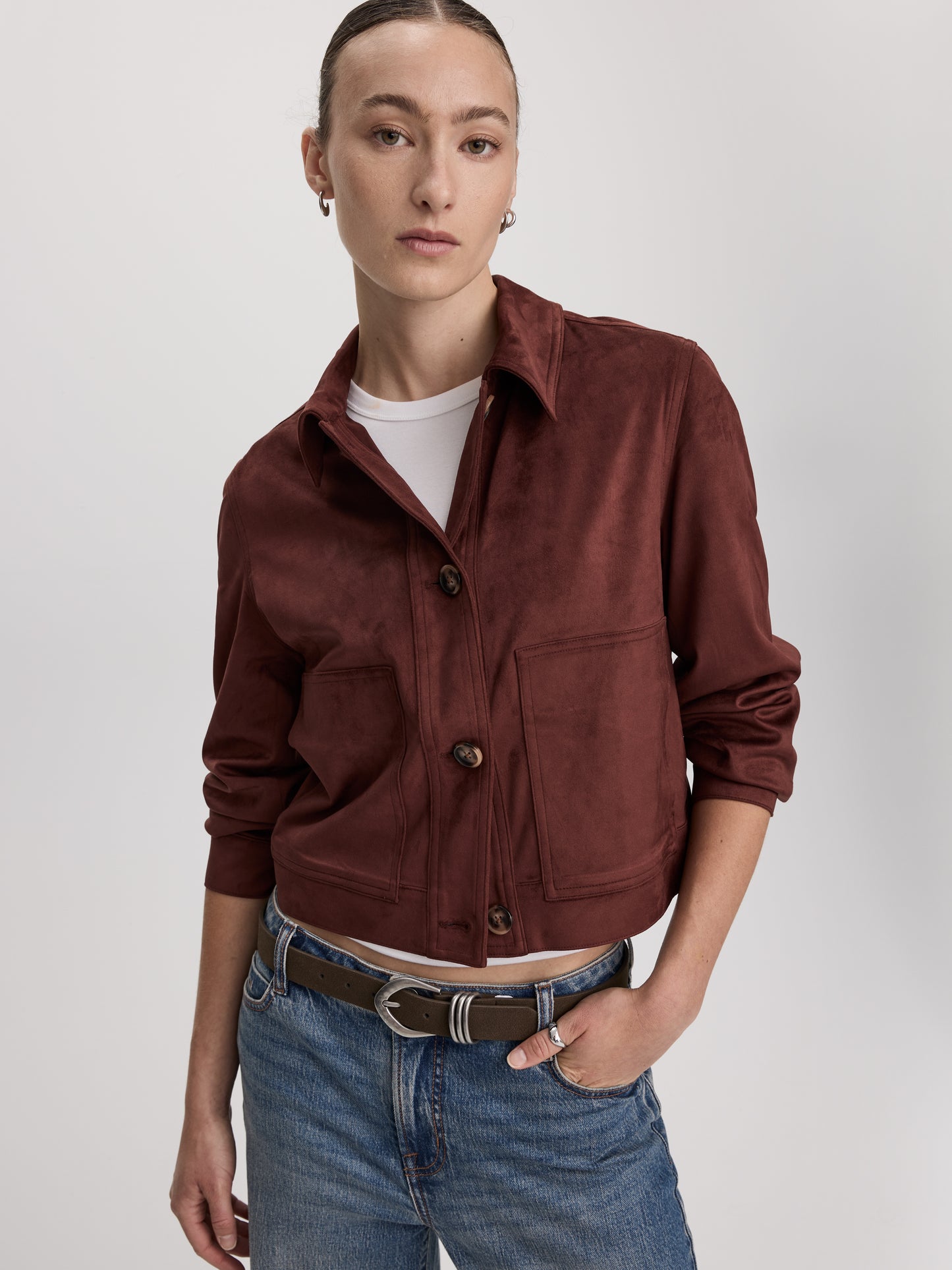 Faux Suede Jacket