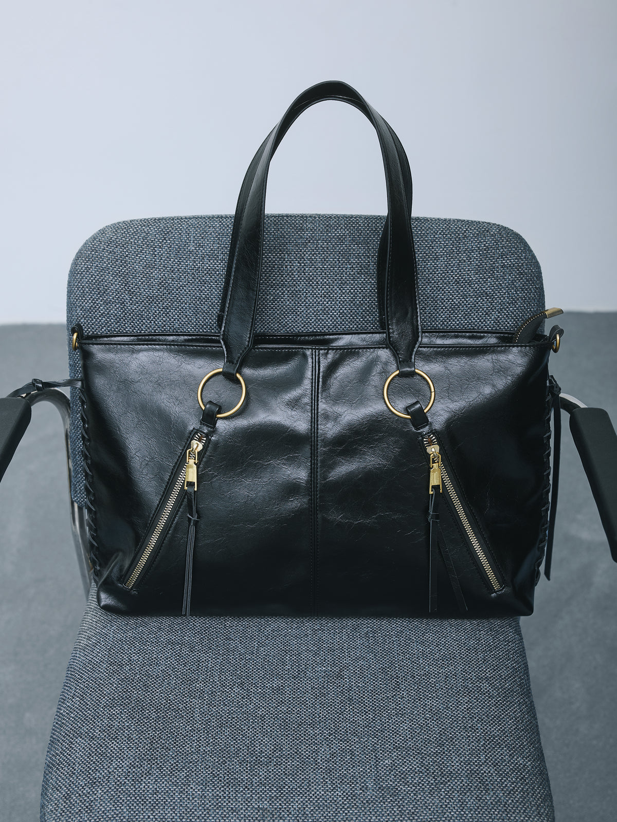 Faux Leather Tote Bag