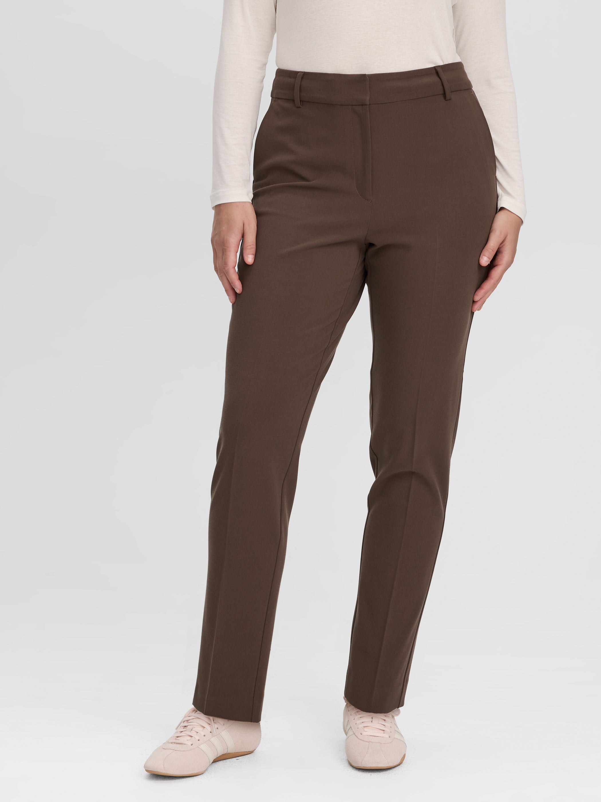 Slim-Leg High-Rise Ankle Pant - Curvy Fit