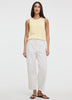White High-Rise Barrel Jeans