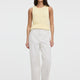 White High-Rise Barrel Jeans